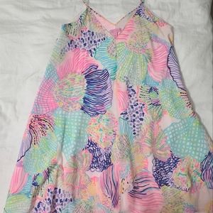 Lilly Pulitzer Dusk silk spaghetti strap dress M